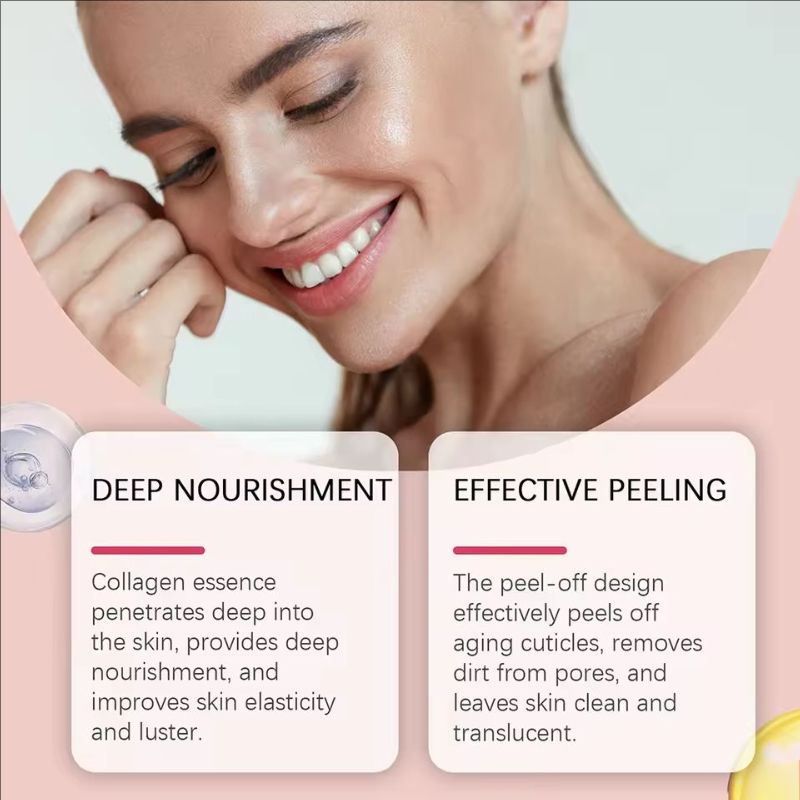 Collagen Overnight Wrapping Mask Elasticity & Hydration Hydrolyzed Collagen Peel Off Mask Smooth & Tight Skin Korean Skin Care