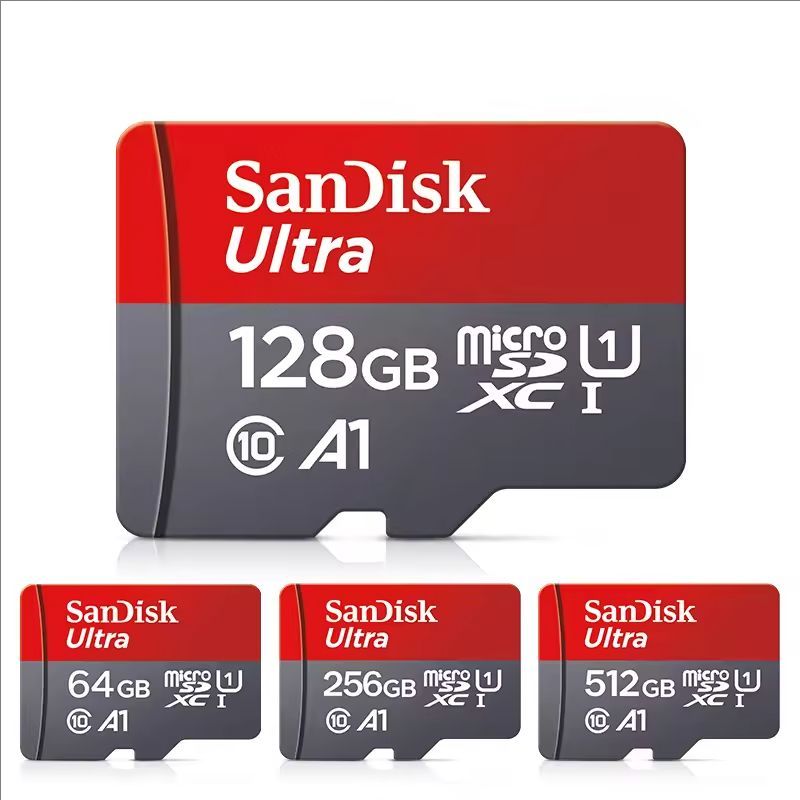 Original Ultra A1 Memory Card 32GB 64GB 128GB Micro SD TF card 256GB 512GB Class 10 U1 SDXC flashcard for phone