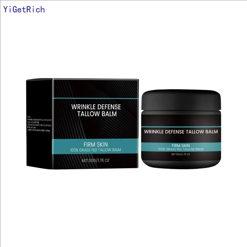 50g Wrinkle Care Tallow Balm Butter Ointment Men's Facial Cream Anti-wrinkle Butter Deeply Moisturize Long-lasting Moisturize Yi