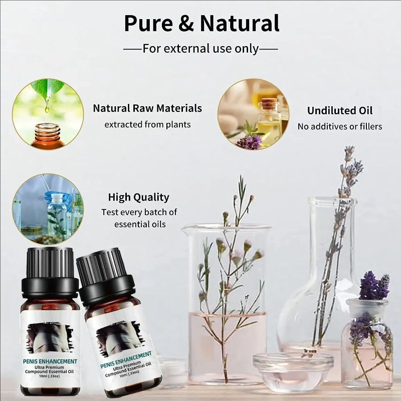 10ml Enhancement Compound Essential Oils For Enlarge Male Men 2023 Desire Growth Massage Oil Natural Plants Coolant