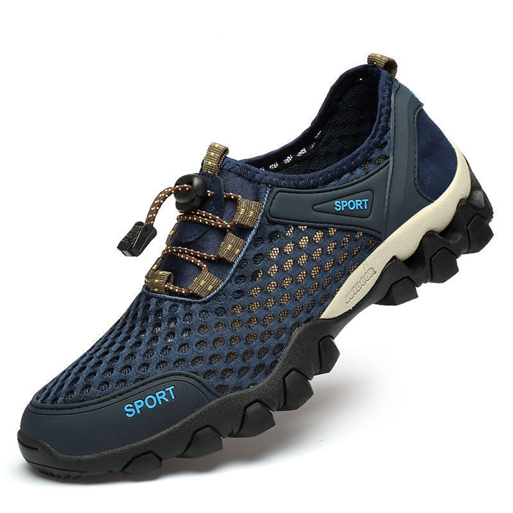 Men Breathable shoes Trend Casual Shoe Male Sneakers Boy Shoes running sport shoe Mountaineering shoes boy water hiking shoes Fast delivery within 1-5 days Blue,EU43