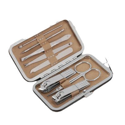 8PCS/Set Nail Clippers Trimmers Ear Spoon Dead Skin Pliers Nail Cutting Stainless Steel Scissors Nail Beauty Manicure Tools Fast delivery within 1-5 days