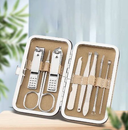 8PCS/Set Nail Clippers Trimmers Ear Spoon Dead Skin Pliers Nail Cutting Stainless Steel Scissors Nail Beauty Manicure Tools Fast delivery within 1-5 days