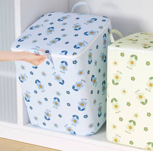2PCS Quilt Storage Bag With Handle Stackable Anti-mould Quilts Finishing Bag For Shoe Storage delivery in 1-5 days