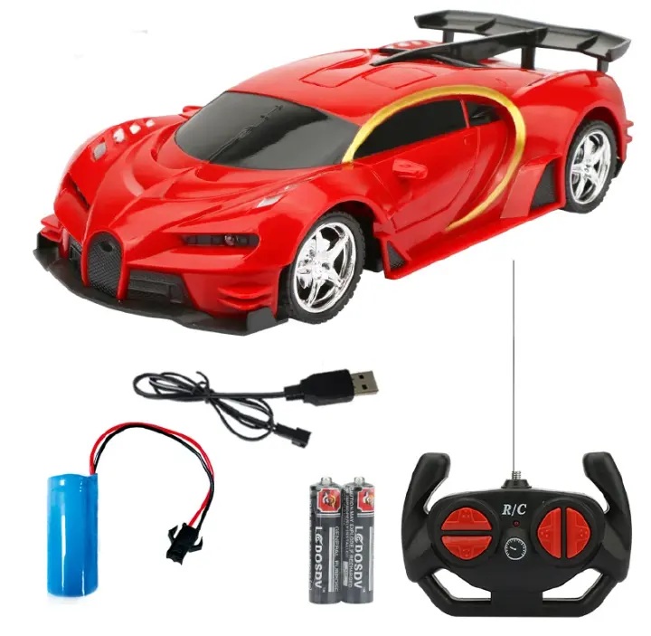Rechargeable remote control toy Car High Speed Electronic Vehicle With LED Electric Remote Control Sports Car USB Charge Electronic Toy Kids Gift Local fast delivery