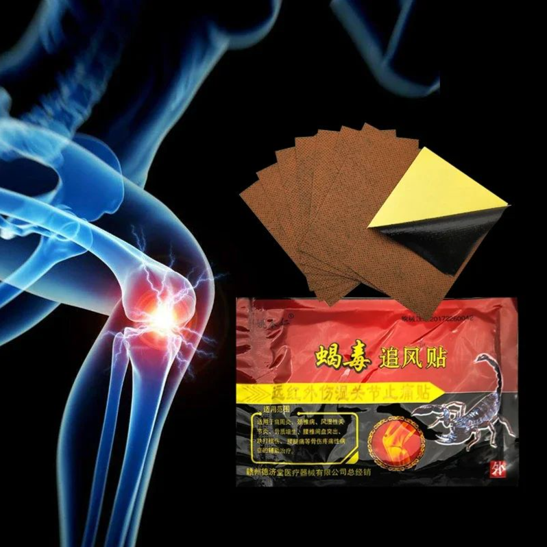 Heat Patch Scorpion Venom Plaster 12 Hour Long Effect for Back/Neck/Shoulder Muscle Warming Patch Fast Acting