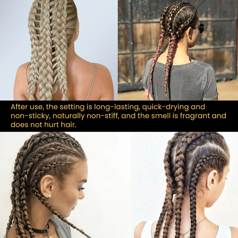50g Hair Braiding Gel Hair Styling Waxes Cream Long Lasting Twist Strong Hold Smooth Hair Styling Anti-Frizz Edges Braid Wax