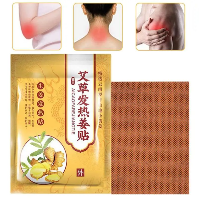 Heating Patch 50/100pcs Mugwort Patches Natural Plant Extracts Self-Heating Stick On Heating Pad Lower Back Improve Fatigue