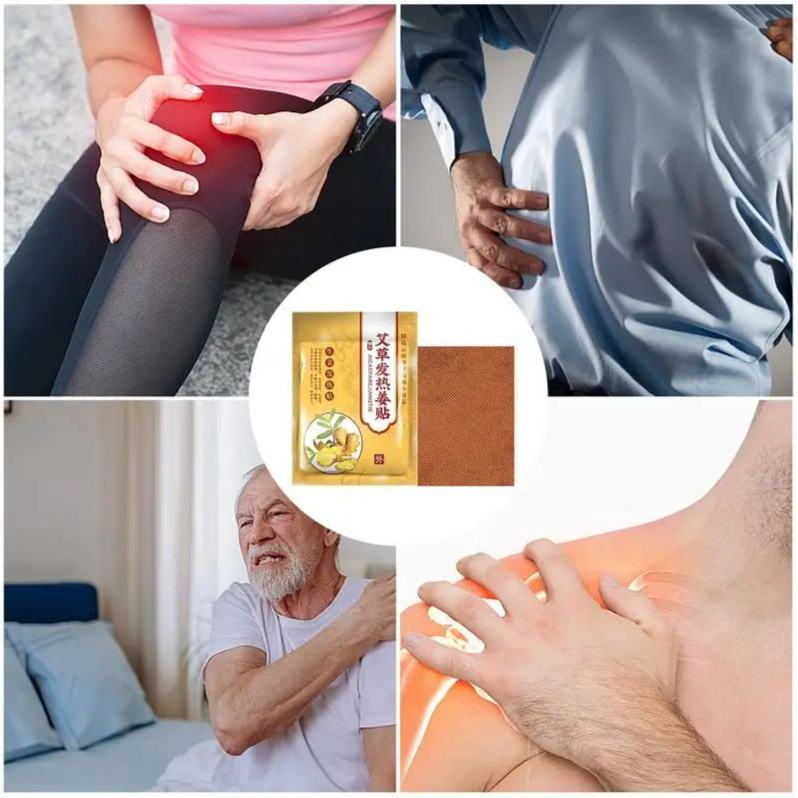 Heating Patch 50/100pcs Mugwort Patches Natural Plant Extracts Self-Heating Stick On Heating Pad Lower Back Improve Fatigue