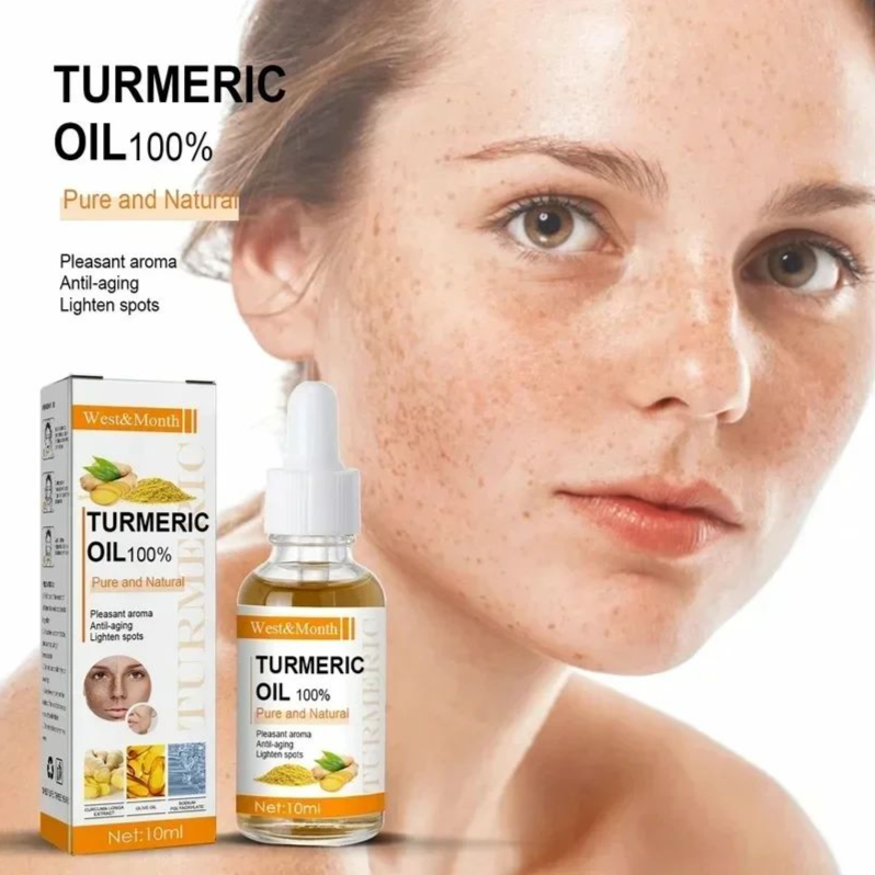 Moisturizing Face Serum Turmeric Essential Oil Lift Brighten Firming Skin Smooth Anti-aging Lighten Spots Face Care Essence