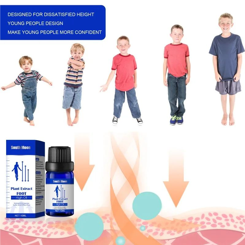 Natural Height Increasing Oil Body Grow Taller Promote Bone Growth Heightening Conditioning Essential Oil Foot Health Care 10ml