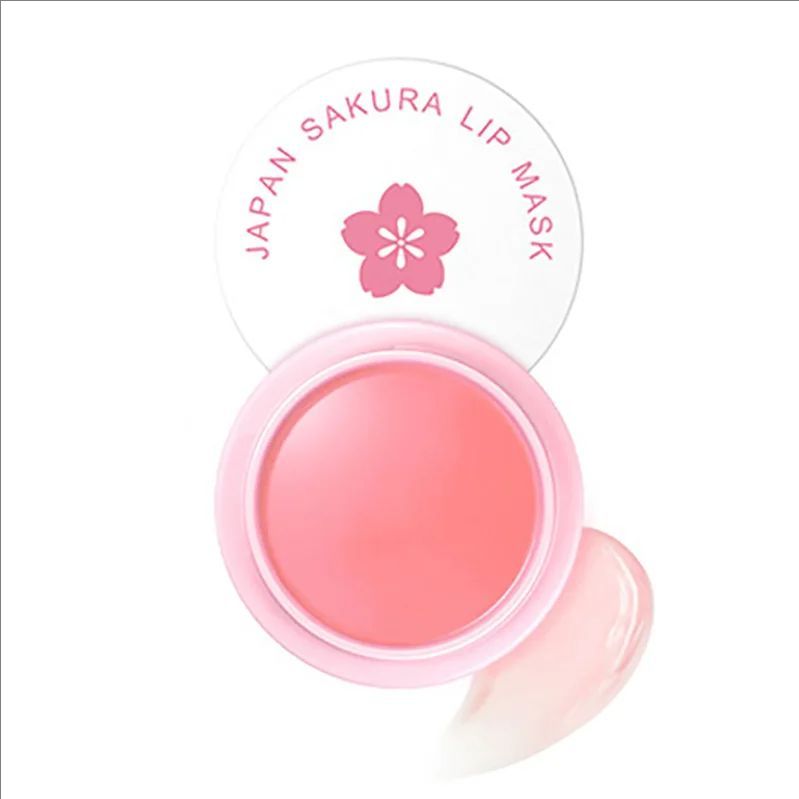 LAIKOU Sakura Lip Serum Lips Mask Anti Dry Crack Peeling Repair Reduce Lip Fine Lines Essence Moisturizing Sakura Beauty Care 8g