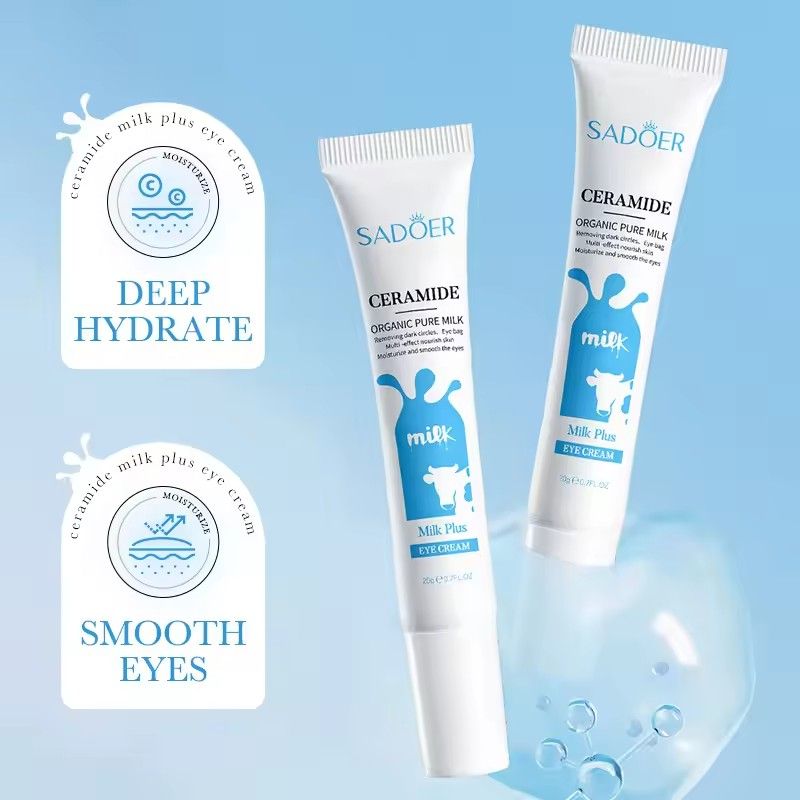 Milk Eye Cream Anti Dark Circles Removal Eye Bags Moisturizing anti-aging Beauty Skin Care Products for Eyes