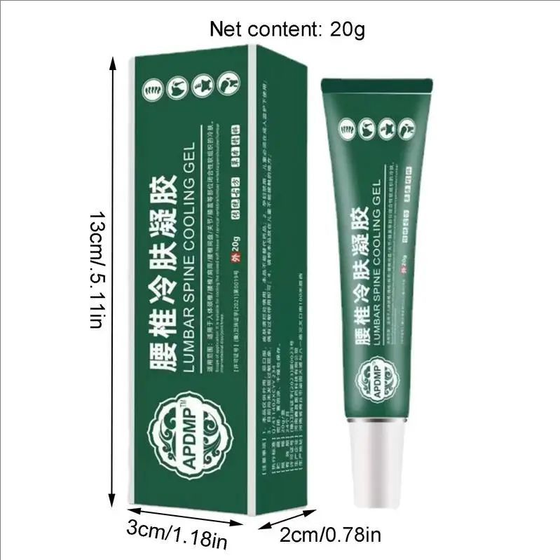 Shoulder Pain Spine Pain Ointment Joint Pain Lumbar Pain Green Gel Bruises Cold Compress Gel 20g The New Lumbar Cooling Gel