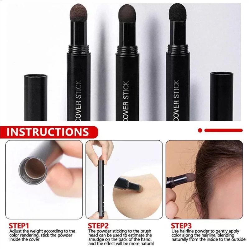 Hairline Concealer Pen Eyebrow Pen Hair Line Cover Waterproof Hair Dye Pencil Dye Pen for Beard Eyebrow Hair Foundation