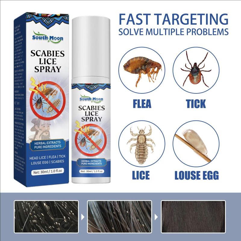 South Moon Head lice removal spray for children, adults and girls Head lice removal spray for lice removal spray