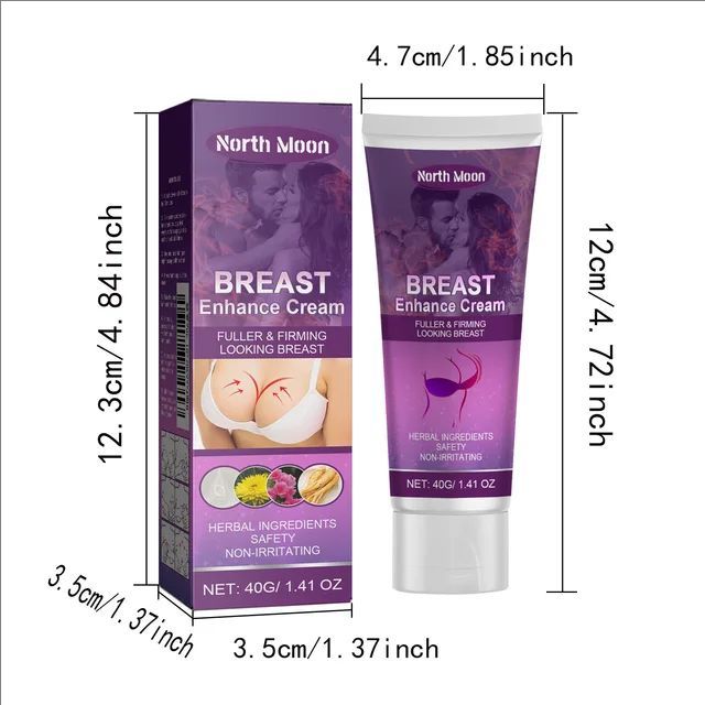 North Moon Breast Cream for Firming, Full, and Graceful Breast Care, Tightening and Massage