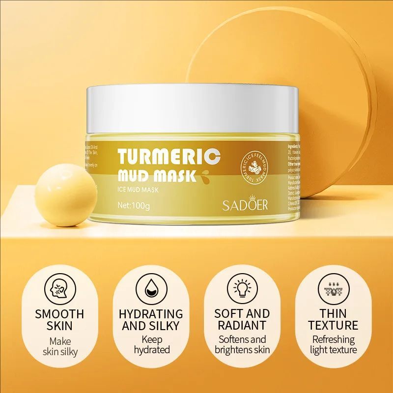 Ginger Green Tea Mud Masks Face Moisturizing Hydrating Brightening Remove Blackhead Face Mask Facial Masks Clay Skin Care