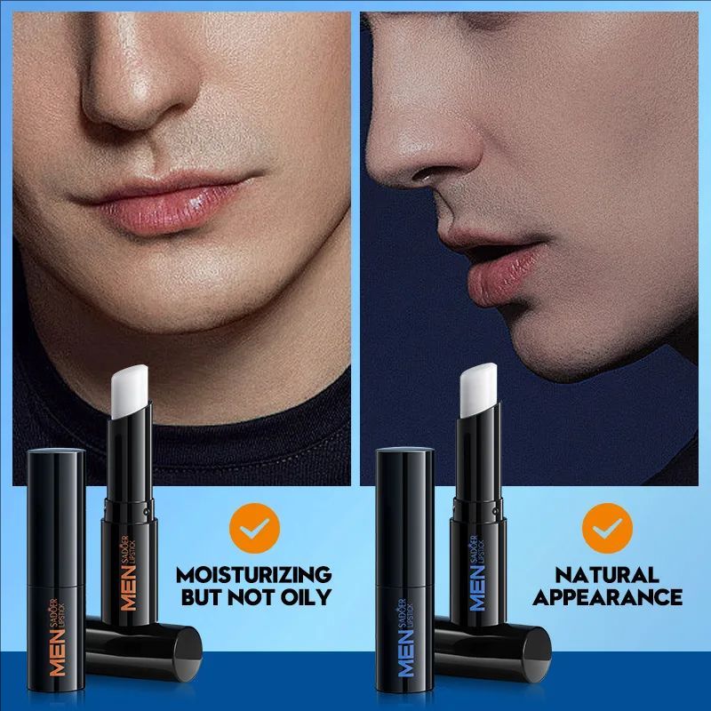 Men's Lip Balm Moisturizing Anti Cracking Repair Nourishing Hydrating Lipstick Men Lips Skin Care Products