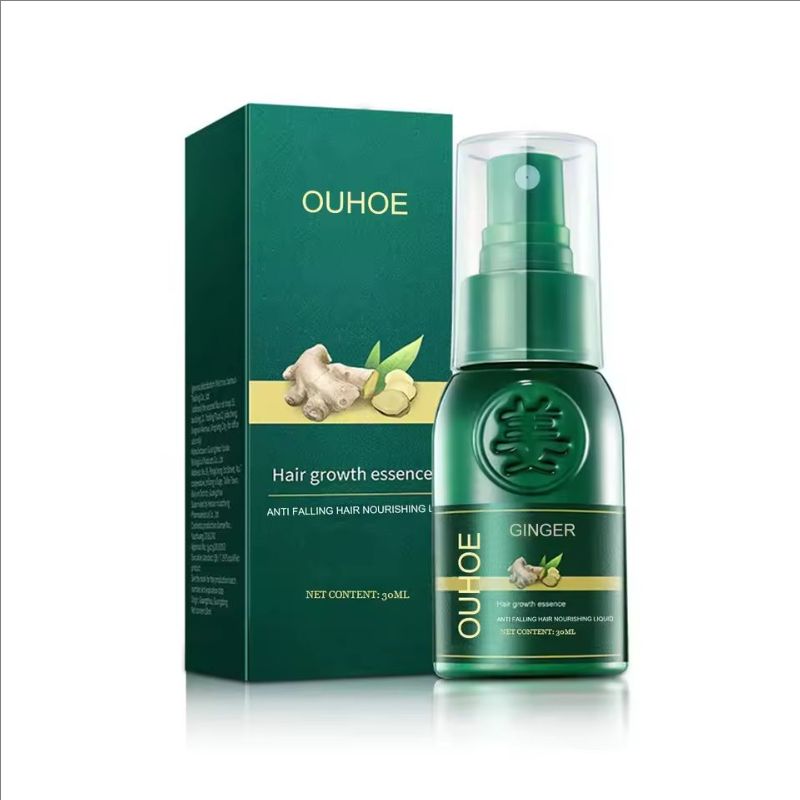 OUHOE Hair Growing Serum Repair Thinning Dry Damaged Massage Scalp Follicle Tough Root Nourishing Hair Growth Essence Care 30ml