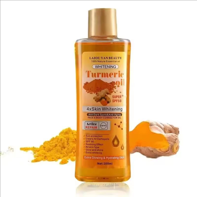 200ml Turmeric Essential Oil Ginger Deep Hydration Moisturizer Nourishing Smoothing Face Serum Oil Moisturizer Skin Care