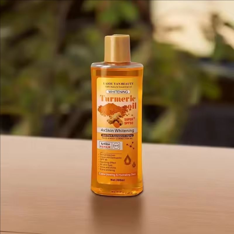 200ml Turmeric Essential Oil Ginger Deep Hydration Moisturizer Nourishing Smoothing Face Serum Oil Moisturizer Skin Care