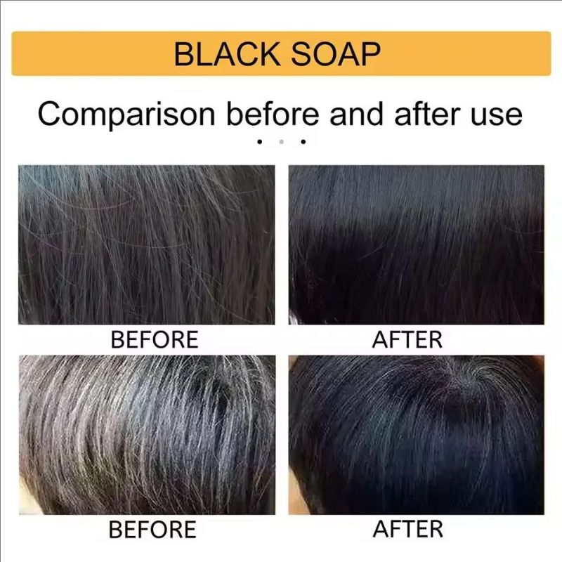 50g Grey Coverage Bar Shampoo Repair Gray White Hair Color Treatment Nourishing Anti Dandruff Natural Hair Darkening Soap