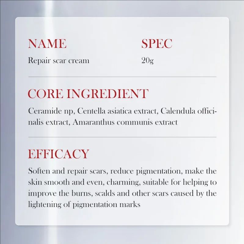 Scar Repair Cream Repairing Scald Moisturizing Rejuvenating Hydrating Firming Face Cream Facial Skin Care Products