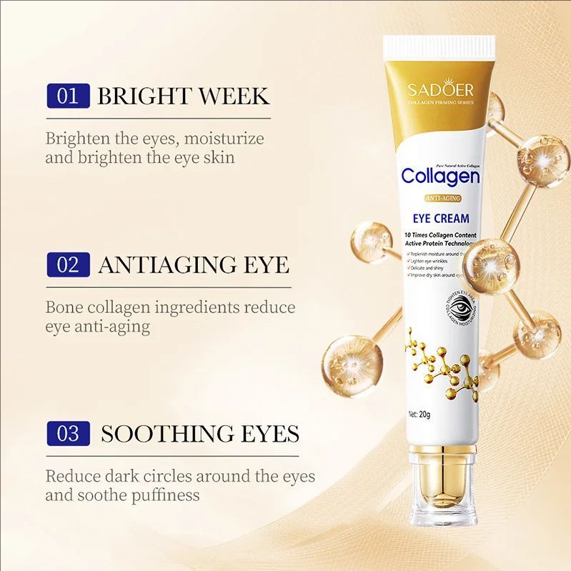 Collagen Eye Cream Anti Dark Circles Eye Bags Remover Firming Moisturizing skincare Eyes Cream Skin Care for Eyes