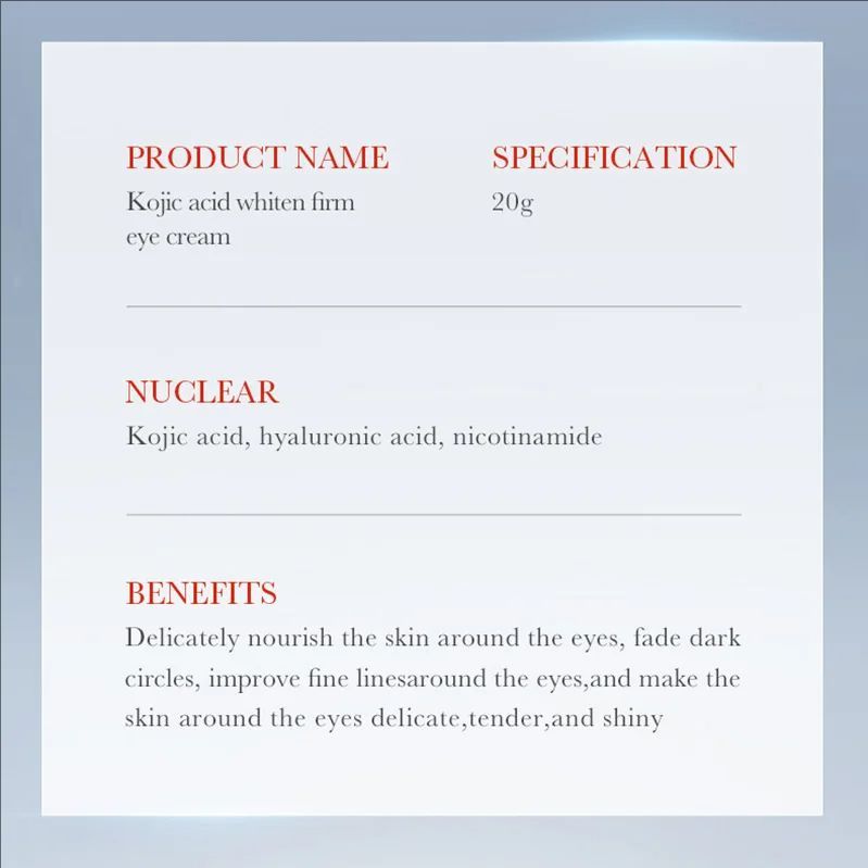 Kojic Acid Retinol Eye Cream Anti Dark Circles Remove Eye Bags Moisturizing Firming Beauty Eyes Skin Care Products