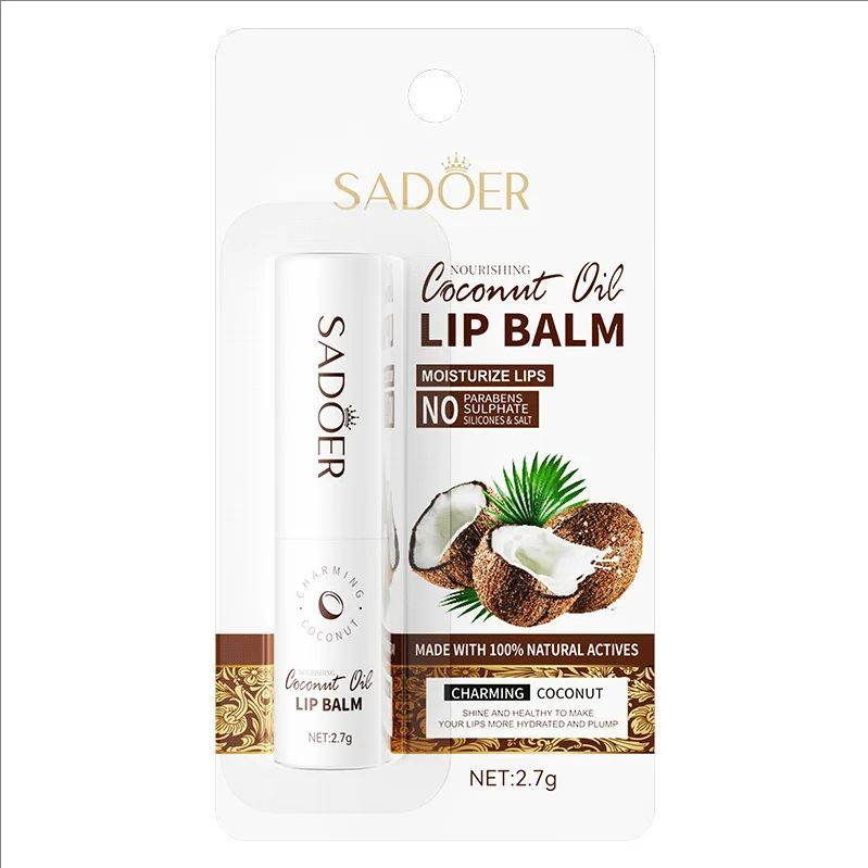 Vitamin C Aloe Coconut Lip Balm Moisturizing Anti Cracking Hydrating Repair Nourishing Lipstick Lips Skin Care Products
