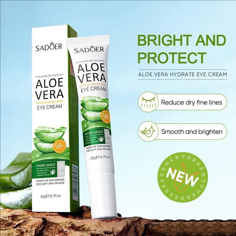 Aloe Vera Eye Cream Anti Dark Circles Eye Bags Moisturizing Firming Smooth Eye Contour Beauty Health Skin Care Cosmetics