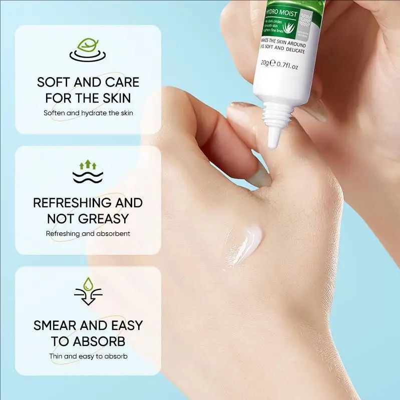 Aloe Vera Eye Cream Anti Dark Circles Eye Bags Moisturizing Firming Smooth Eye Contour Beauty Health Skin Care Cosmetics