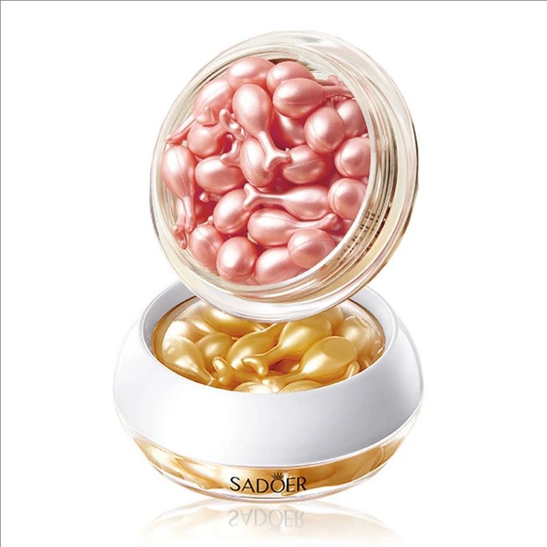 30pcs Rose Sanil Face Serum Capsule Facial Moisturizing Brightening Firming Facial Essence Beauty Face Skin Care Products