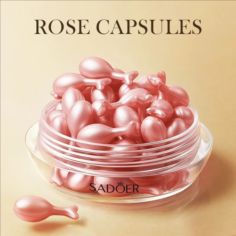 30pcs Rose Sanil Face Serum Capsule Facial Moisturizing Brightening Firming Facial Essence Beauty Face Skin Care Products