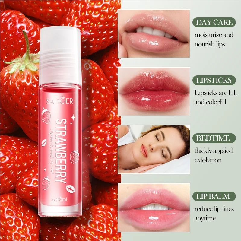 Fruits Lip Oil Lips skincare Moisturizing Nourishing Hydrating Lipstick Lip Balm Beauty Lips Skin Care Products