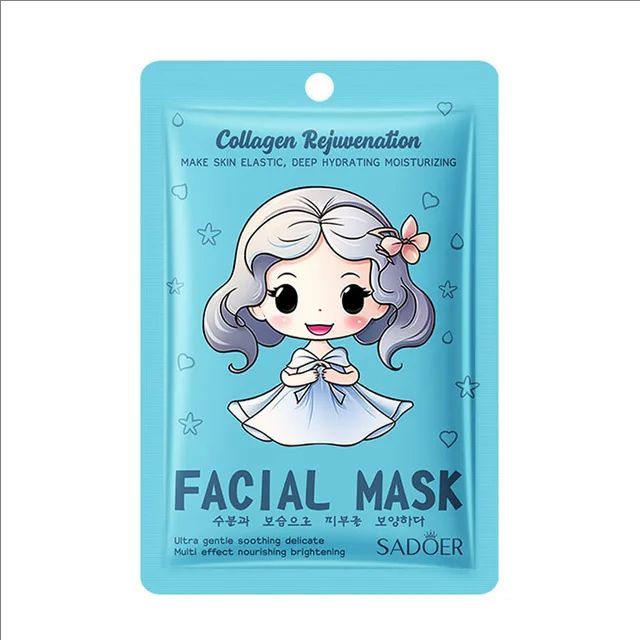Hyaluronic Acid Collagen Face Mask Facial Skincare Moisturizing Hydrating Facial Masks Korean Skin Care Cosmetics