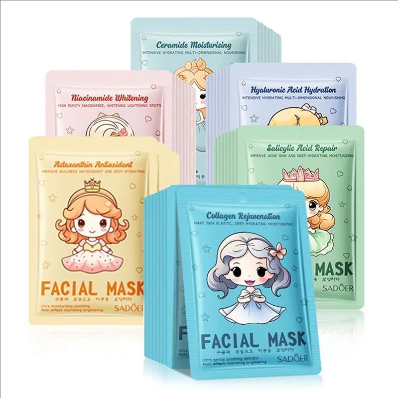 Hyaluronic Acid Collagen Face Mask Facial Skincare Moisturizing Hydrating Facial Masks Korean Skin Care Cosmetics