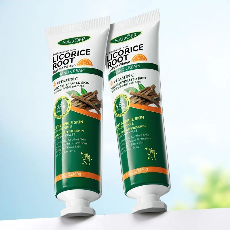 Vitamin C Licorice Hand Cream Moisturizing Nourishing Brightening Hydrating Hands Skin Care Products