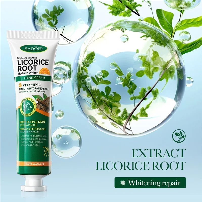 Vitamin C Licorice Hand Cream Moisturizing Nourishing Brightening Hydrating Hands Skin Care Products
