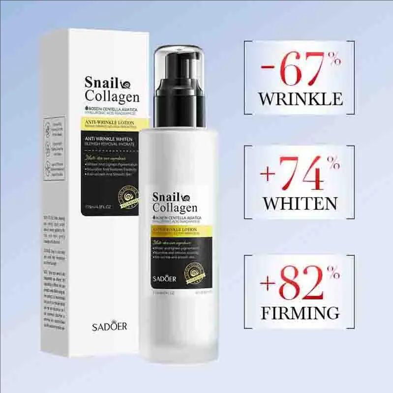 Snail Collagen Face Toner Moisturizing Brightening Nourishing Firming Hydrating Face Serum Facial Essence Skin Care