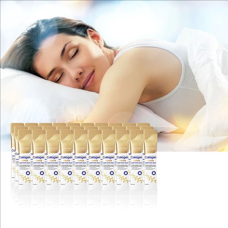 30pcs Collagen Sleeping Facial Masks Face skincare Moisturizing Brightening Firming Hydrating Face Mask Facial Skin Care
