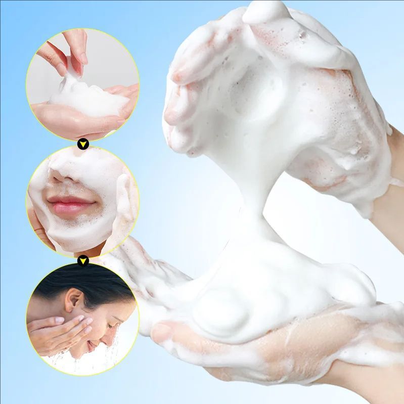 Peach Green Tea Lemon Facial Cleanser Face Wash Foam Face Cleanser Moisturizing Deep Cleansing Facial Skin Care Products