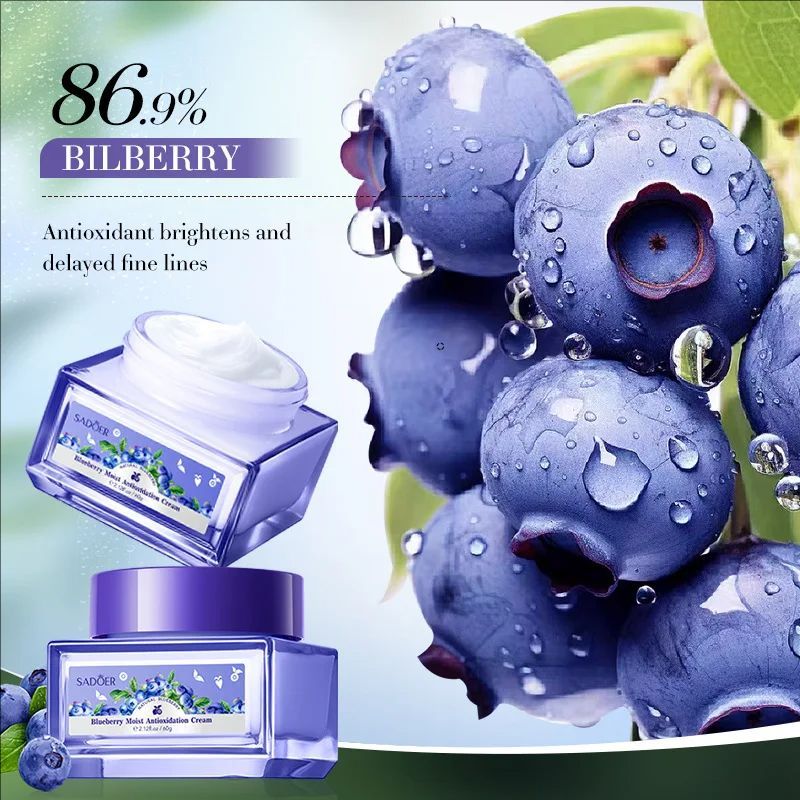 Blueberry Hyaluronic Acid Skin Brightening Cream Skincare Moisturizing Nourishing Facial Creams Beauty Skin Care Product