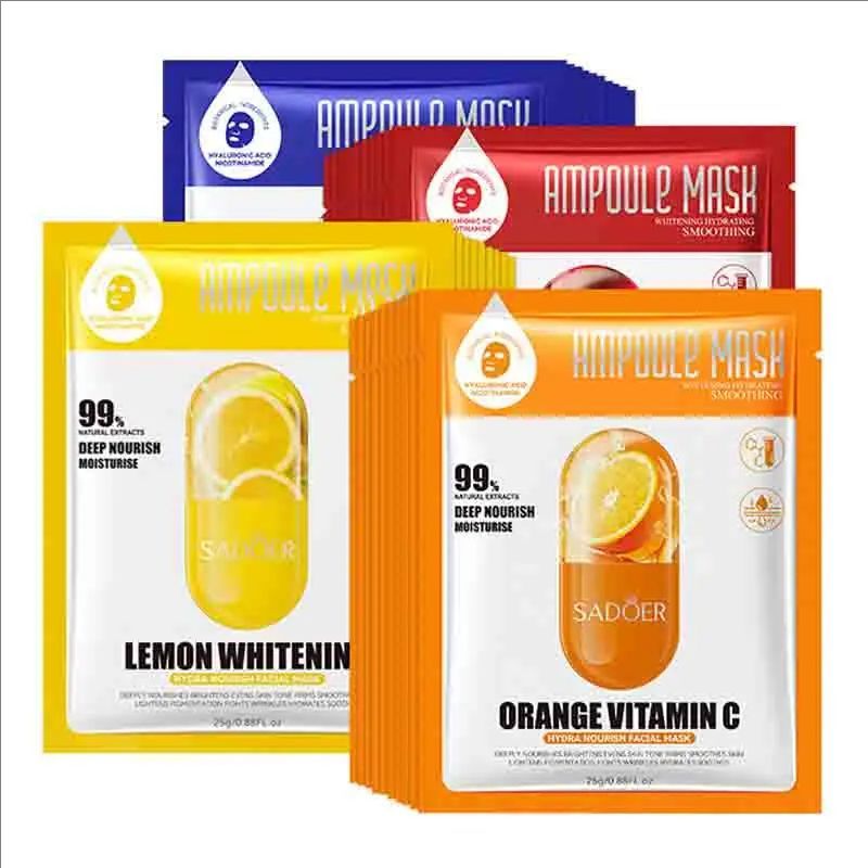 Fruits Vitamin C Face Mask Moisturizing Nourishing Brightening Friming Hydrating Facial Masks Skin Care Products