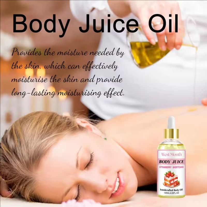 Handcraftd Body Massage Oil Dry Skin Nourishing Moisturizing Body Skin Firming Massage Natural Essential Oils 120ml