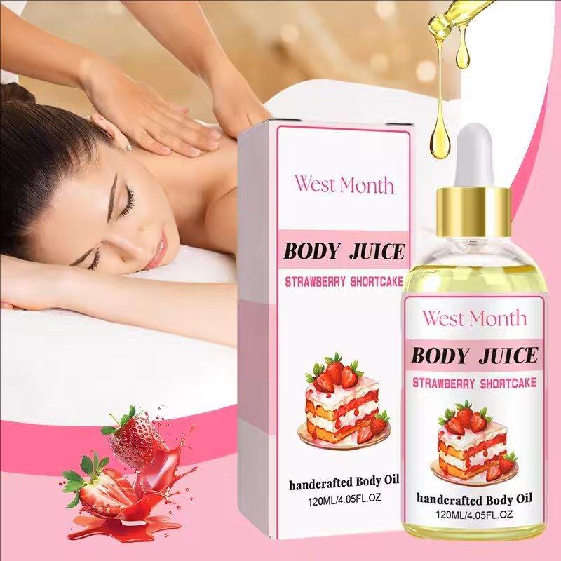 Handcraftd Body Massage Oil Dry Skin Nourishing Moisturizing Body Skin Firming Massage Natural Essential Oils 120ml