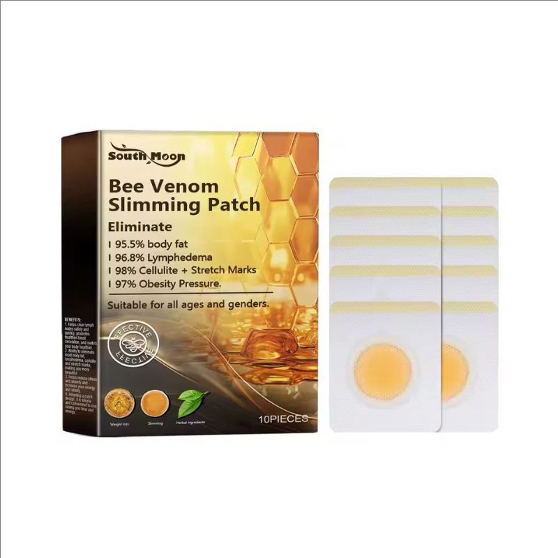 10pcs Bee Venom Body Shaping Patch Belly Slimming Weight Loss Detox Abdominal Relieve Stress Muscle Tighten Patches