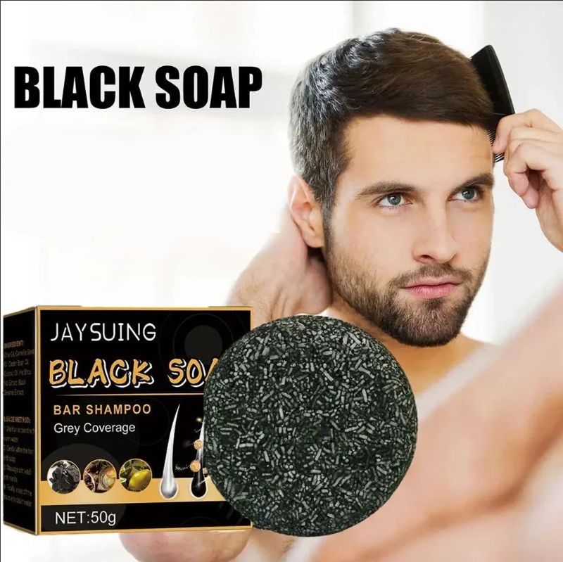 Best price for Jaysuing Shampoo Soap Repair Gray White Hair Dye Restore