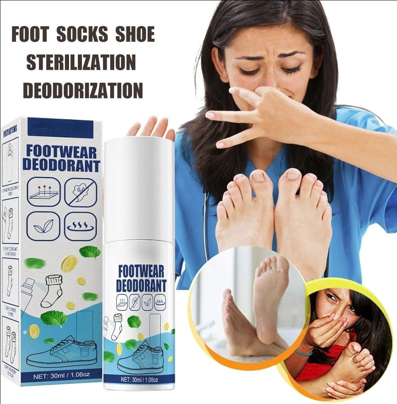 Anti-fungal Foot Spray Shoe Sterilization Deodorant Spray Shoe Odor Nemesis Odor Removal Artifact Herbal Perfume Foot Odor 30ml